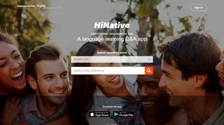 
                            13. HiNative | A question and answer community for language learners.