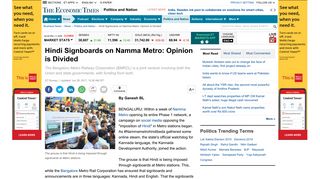 
                            10. Hindi Signboards on Namma Metro: Opinion is Divided - The ...