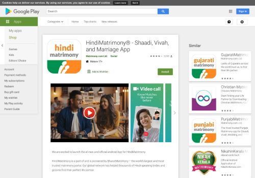 
                            13. HindiMatrimony® - Most trusted choice of Indians - Apps on ...