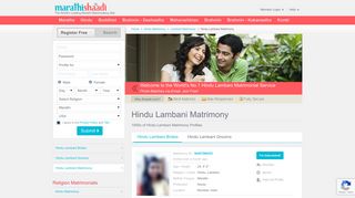 
                            8. Hindu Lambani Matrimonials - No 1 Site for Hindu Lambani Matrimony ...