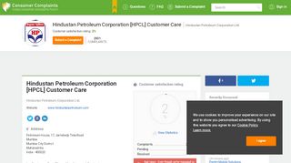 
                            8. Hindustan Petroleum Corporation [HPCL] Customer Care, Complaints ...