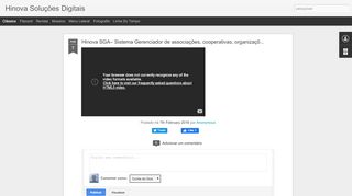 
                            7. Hinova SGA– Sistema Gerenciador de associações, cooperativas ...