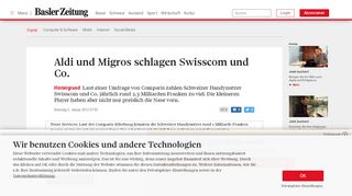 
                            11. Hintergrund: Aldi und Migros schlagen Swisscom und Co. - News ...