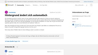 
                            1. Hintergrund ändert sich automatisch - Microsoft Community