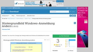 
                            8. Hintergrundbild Windows-Anmeldung ändern | heise Download