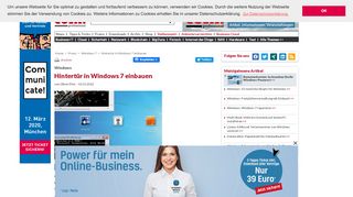 
                            6. Hintertür in Windows 7 einbauen - com! professional