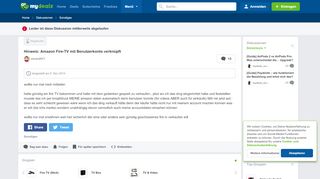 
                            8. Hinweis: Amazon Fire-TV mit Benutzerkonto verknüpft - mydealz.de