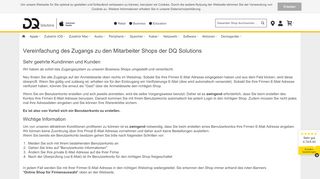 
                            3. Hinweis: Business Mitarbeiter Login kaufen | DQ Solutions Shop