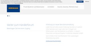 
                            1. Hinweis zum Händlerforum - Hörmann