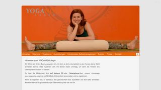 
                            2. Hinweise zum YOGANOVA login | YOGANOVA | Essen Rüttenscheid