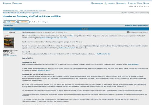 
                            7. Hinweise zur Benutzung von Zusi 3 mit Linux und Wine - Thema ...