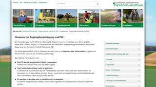 
                            4. Hinweise zur Zugangsberechtigung und PIN - Landwirtschaftskammer ...