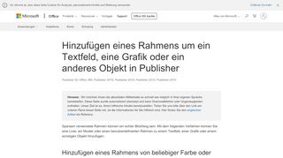 
                            3. Hinzufügen eines Rahmens um ein Textfeld, eine Grafik oder ein ...