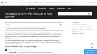 
                            5. Hinzufügen eines Warenkorbs in Adobe Muse - Adobe Help Center