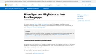 
                            1. Hinzufügen von Mitgliedern zu Ihrer Microsoft Family - Microsoft Support