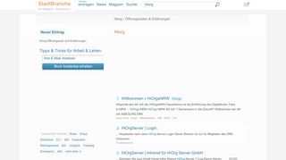 
                            6. Hiorg › Öffnungszeiten & Erfahrungen - StadtBranche