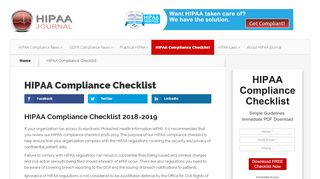 
                            13. HIPAA Compliance Checklist - HIPAA Journal