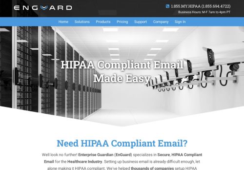 
                            6. HIPAA Compliant Email - Enterprise Guardian