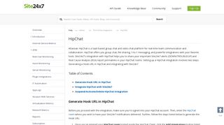 
                            7. HipChat | Online Help Site24x7