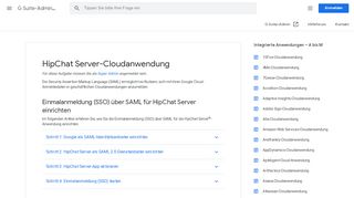 
                            4. HipChat Server-Cloudanwendung - G Suite-Admin ... - Google Support