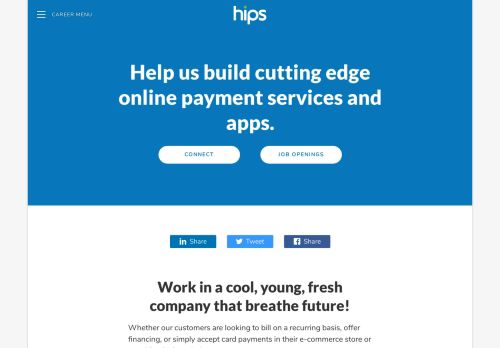 
                            13. HIPS AB - Help us build cutting edge online payment services and ...