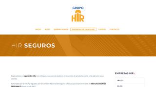 
                            3. HIR Seguros – Grupo HIR