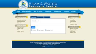 
                            4. Hiram Walters Resource Centre - Northern Caribbean University