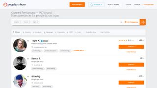 
                            8. Hire a freelancer for people hours login - PeoplePerHour.com