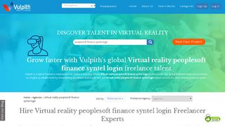 
                            5. Hire Virtual reality peoplesoft finance syntel login Agencies ... - Vulpith
