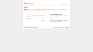 
                            1. HireDesk Inc. – Login