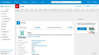 
                            9. Hiree | Crunchbase