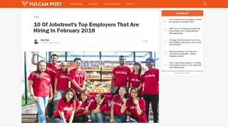 
                            12. [Hiring Highlights] Jobstreet's Top Employers Hiring In Feb 2018