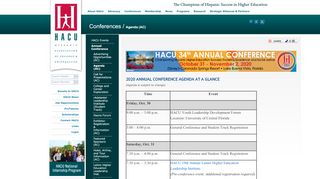 
                            12. Hispanic Association of Colleges and Universities - Agenda (AC)