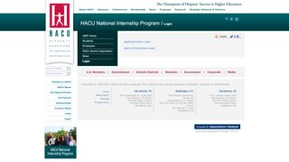 
                            13. Hispanic Association of Colleges and Universities - Login