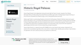 
                            10. Historic Royal Palaces Jobs