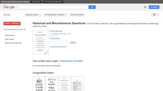 
                            5. Historical and Miscellaneous Questions: From the 84th London Ed. ...