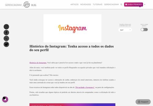 
                            13. Histórico do Instagram: Tenha acesso a todas as atividades da sua ...