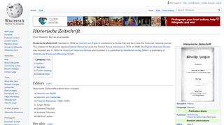 
                            5. Historische Zeitschrift - Wikipedia