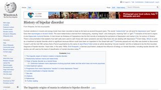 
                            8. History of bipolar disorder - Wikipedia