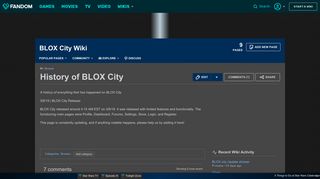 
                            2. History of BLOX City | BLOX City Wikia | FANDOM powered by Wikia