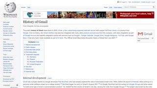
                            11. History of Gmail - Wikipedia
