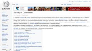 
                            9. History of Landsbanki - Wikipedia