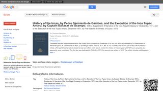 
                            9. History of the Incas, by Pedro Sarmiento de Gamboa, and the ...