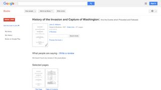 
                            13. History of the Invasion and Capture of Washington: And the Events ... - Iziphumo zeencwadi zikaGoogle