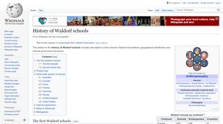 
                            13. History of Waldorf schools - Wikipedia