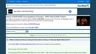 
                            8. History of WWF/WWE Trivia Questions & Answers | WWF Past & WWE ...