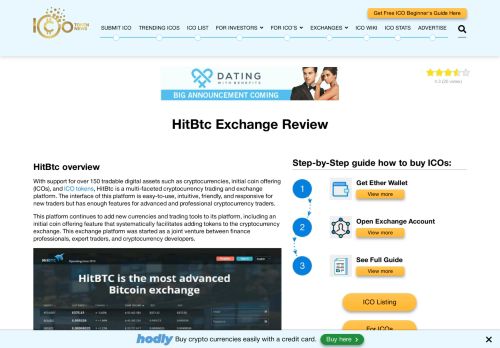 
                            5. HitBtc Exchange Review - ICO Token News