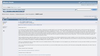 
                            5. HitBTC scam! - Bitcointalk