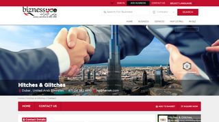 
                            8. Hitches & Glitches,Dubai, United Arab Emirates | Contact Us