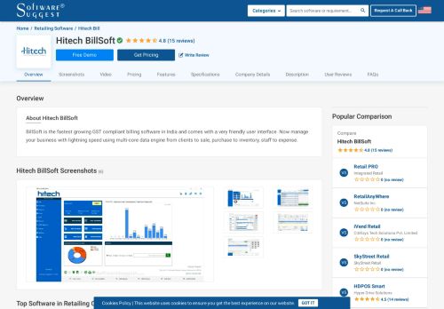 
                            6. Hitech BillSoft - Reviews, Pricing, Free Demo and Alternatives